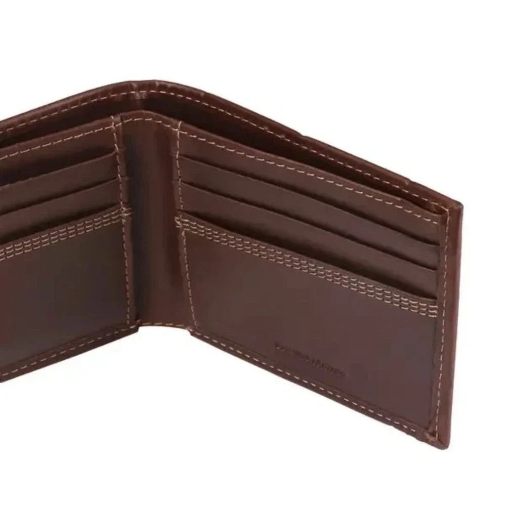 Carhartt Men's Detroit Passcase Leather Triple stitched Wallet Brand New